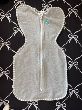 Love to dream Gray Baby Swaddle Sleep Sack with Front Zipper